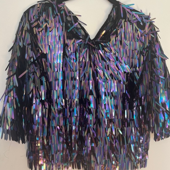 House of Harlow Sequin Top. Size small - Picture 3 of 4